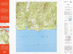 8722 Cann 1:100k Topographic Map