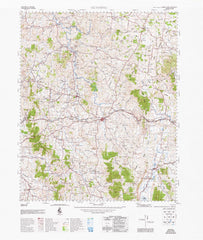 8728 Gunning 1:100k Topographic Map