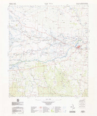 8737 Wee Waa 1:100k Topographic Map