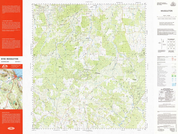 8745 Muggleton 1:100k Topographic Map