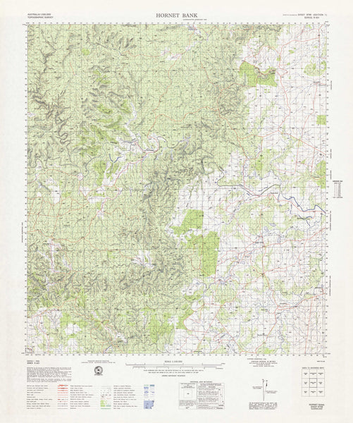 8746 Hornet Bank 1:100k Topographic Map