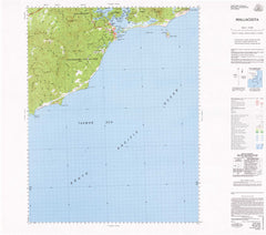 8822 Mallacoota 1:100k Topographic Map