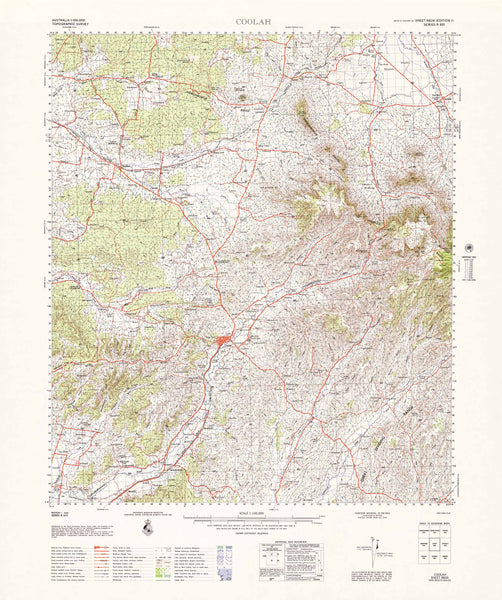 8834 Coolah 1:100k Topographic Map