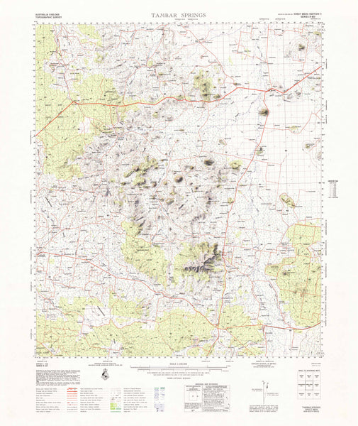 8835 Tambar Springs 1:100k Topographic Map