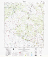 8838 Bellata 1:100k Topographic Map