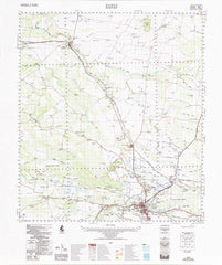 8839 Moree 1:100k Topographic Map