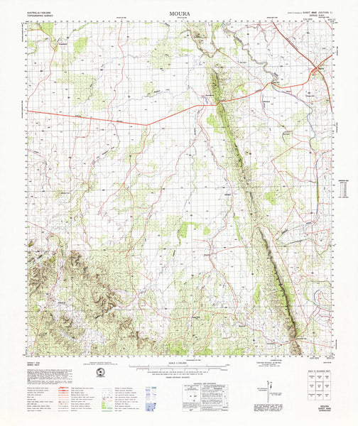 8848 Moura 1:100k Topographic Map