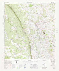 8849 Baralaba 1:100k Topographic Map