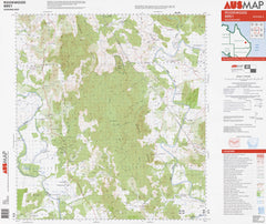 8851 Rookwood 1:100k Topographic Map