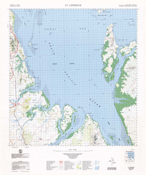 8853 St Lawrence 1:100k Topographic Map