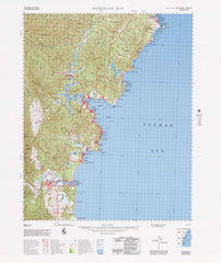 8926 Batemans Bay 1:100k Topographic Map