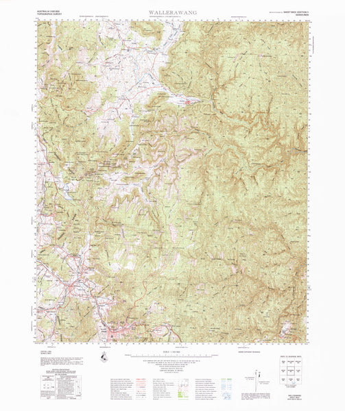 8931 Wallerawang 1:100k Topographic Map