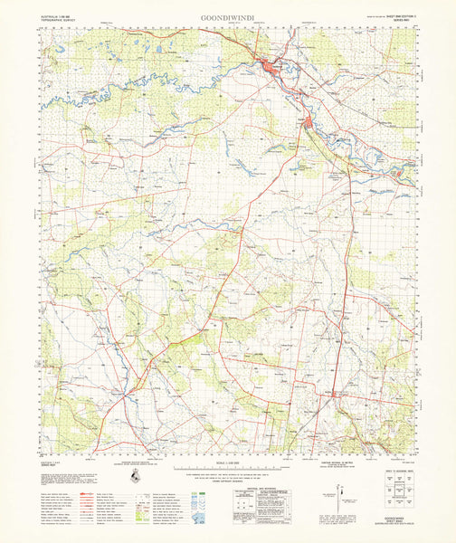 8940 Goondiwindi 1:100k Topographic Map