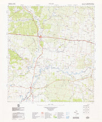 8944 Miles 1:100k Topographic Map