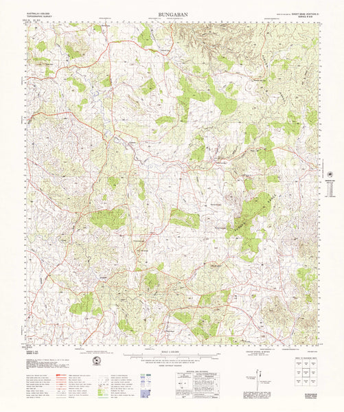 8946 Bungaban 1:100k Topographic Map