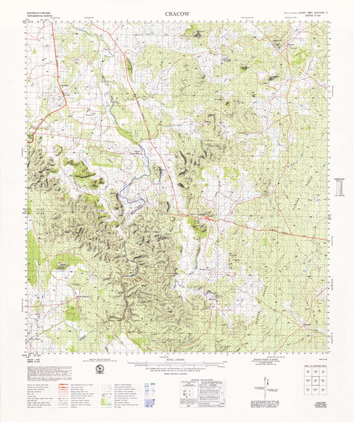 8947 Cracow 1:100k Topographic Map