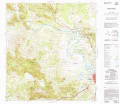 8951 Ridgelands 1:100k Topographic Map