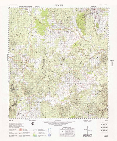 9046 Auburn 1:100k Topographic Map