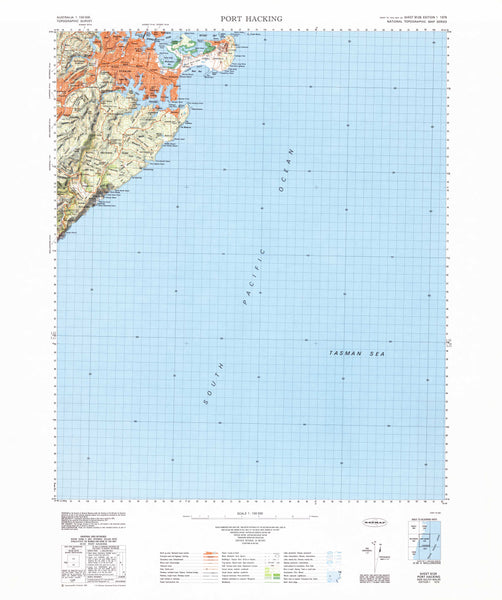 9129 Port Hacking 1:100k Topographic Map