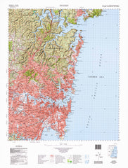 9130 Sydney 1:100k Topographic Map