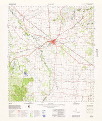 9143 Dalby 1:100k Topographic Map