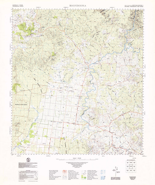 9145 Boondooma 1:100k Topographic Map