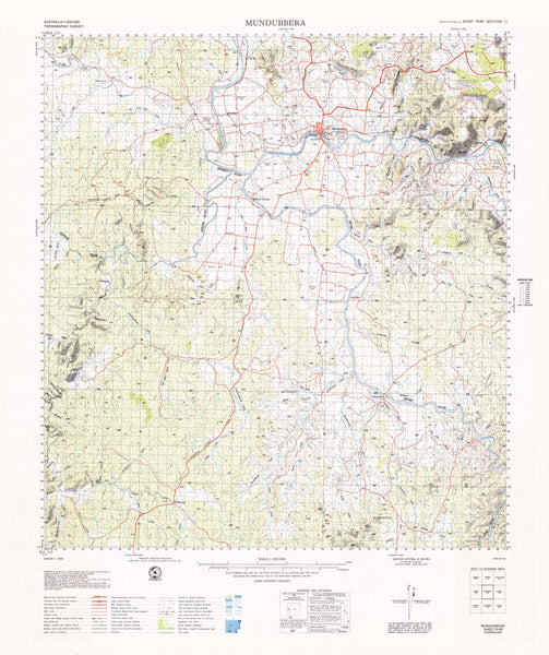 9146 Mundubbera 1:100k Topographic Map