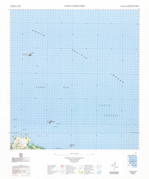 9151 Cape Capricorn 1:100k Topographic Map