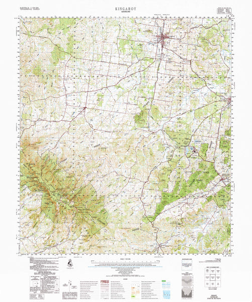 9244 Kingaroy 1:100k Topographic Map