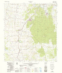 9245-2 Wondai 1:50k Topographic Map