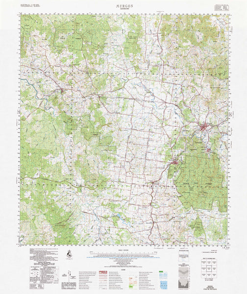 9245 Murgon 1:100k Topographic Map