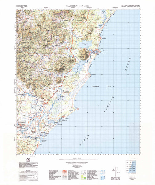 9434 Camden Haven 1:100k Topographic Map