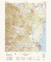 9435 Kempsey 1:100k Topographic Map