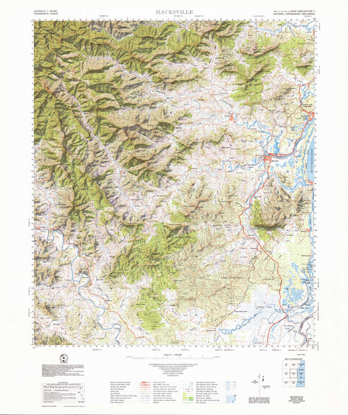 9436 Macksville 1:100k Topographic Map