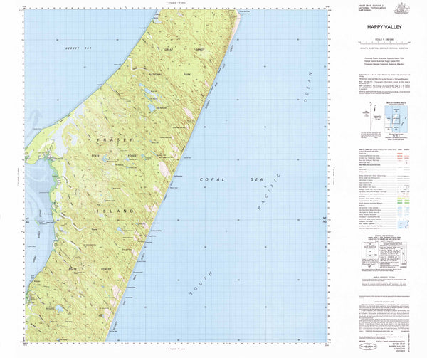 9547 Happy Valley 1:100k Topographic Map