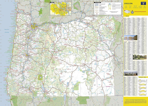 Oregon National Geographic Folded Map