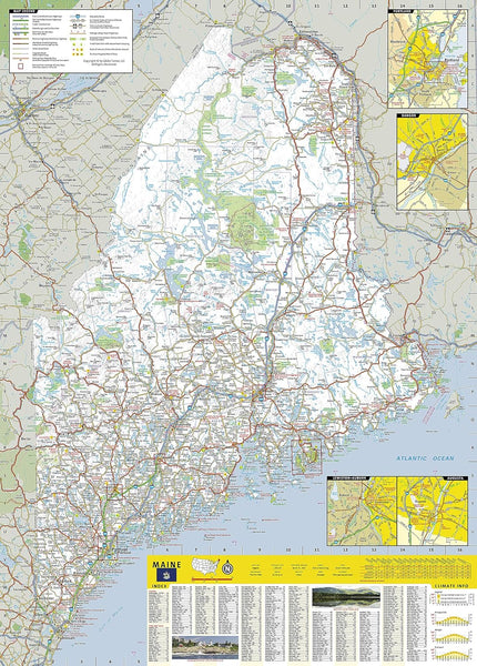 Maine National Geographic Folded Map