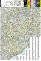 The Alps - Alpine Countries National Geographic Folded Map