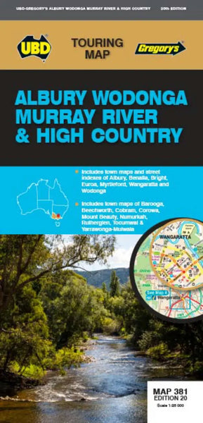 Albury Wodonga & High Country UBD Map 381