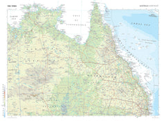 Australia North East Wall Map from The Times