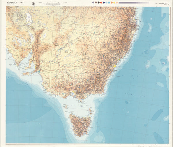 Australia SE Wall Map 1967