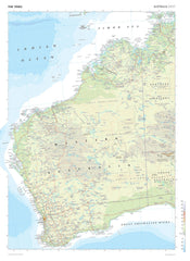 Australia West Wall Map from The Times