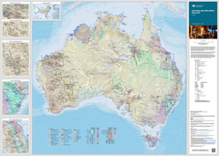 Australian Operating Mines Wall Map 2023