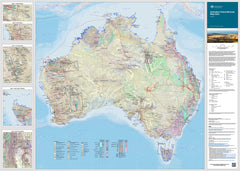 Australian Critical Minerals Wall Map 2023