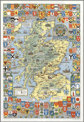 Scotland Historical Pictorial Wall Map