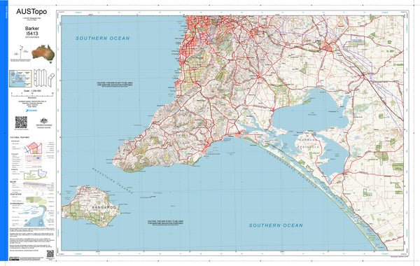 Barker I5413 AUSTopo 1:250,000 Map