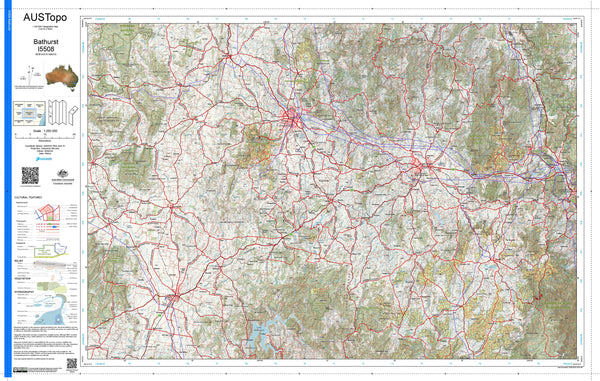 Bathurst I5508 AUSTopo 1:250,000 Map