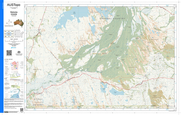 Betoota G5406 AUSTopo 1:250,000 Map