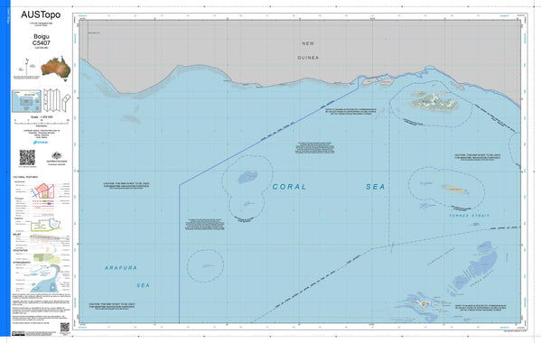 Boigu C5407 AUSTopo 1:250,000 Map