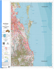 Brisbane Special G5615 AUSTopo 1:250,000 Map